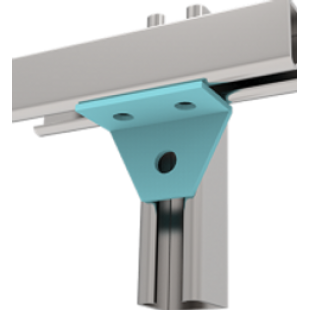 90&deg; 3 Hole Plate HDG